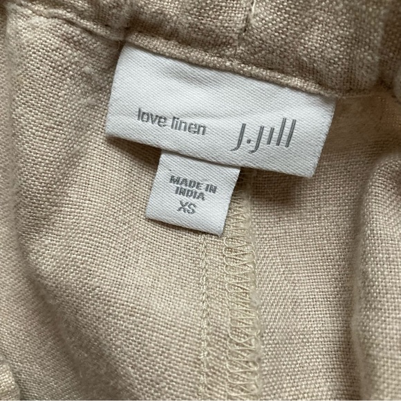 J Jill Washable Ivory Linen Pants size XS - Picture 7 of 7